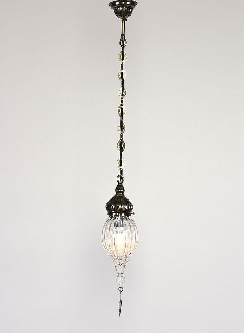 Clear Glass Hanging Lamp
