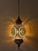Hanging Mosaic Globe, Gold