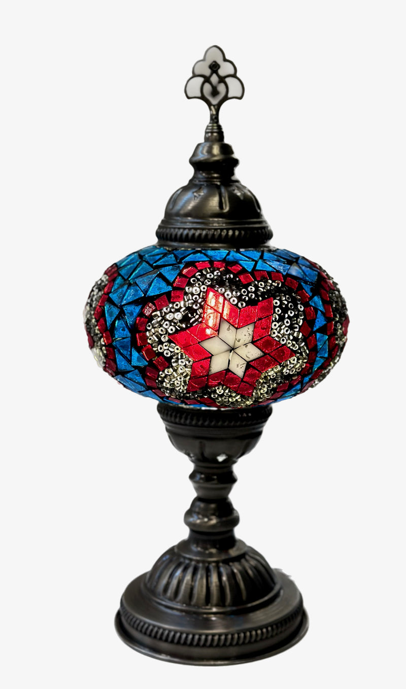 Mosaic Table Lamp - Blue Nova