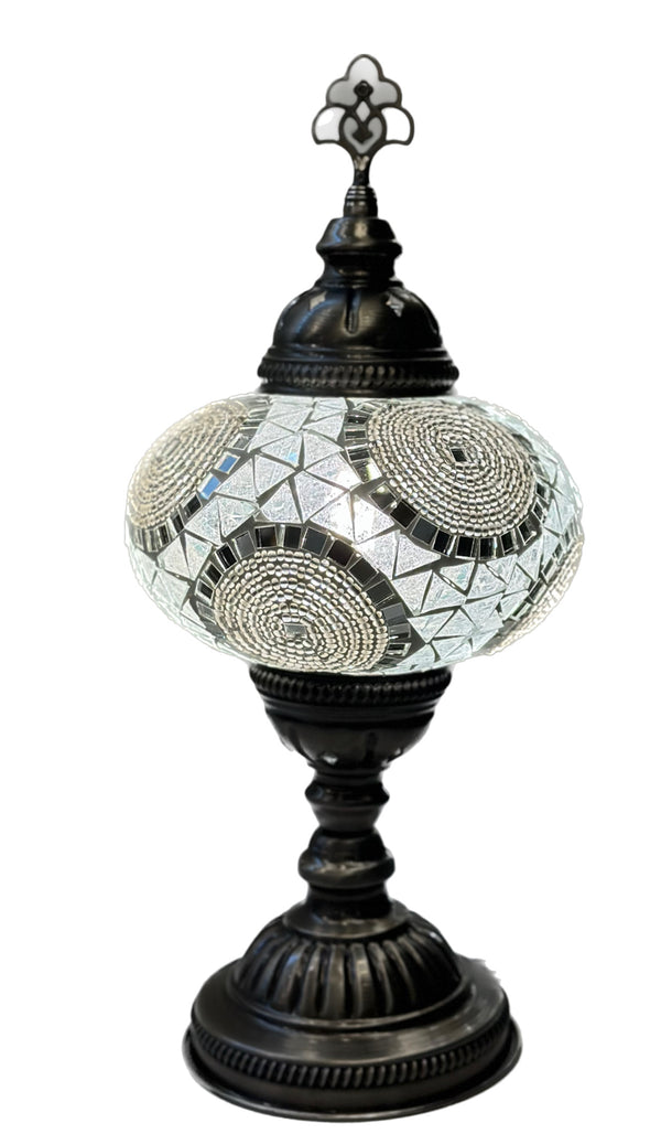 Mosaic Table Lamp - Cotton Cloud