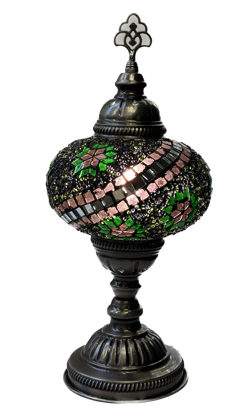 Mosaic Table Lamp - Tropical Green