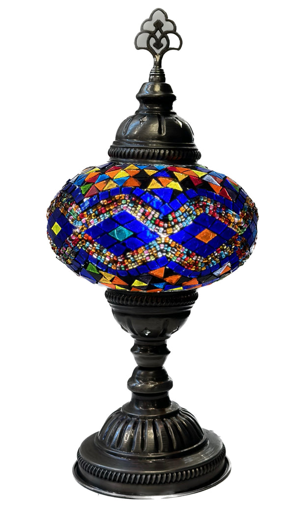 Mosaic Table Lamp - Midnight Sapphire