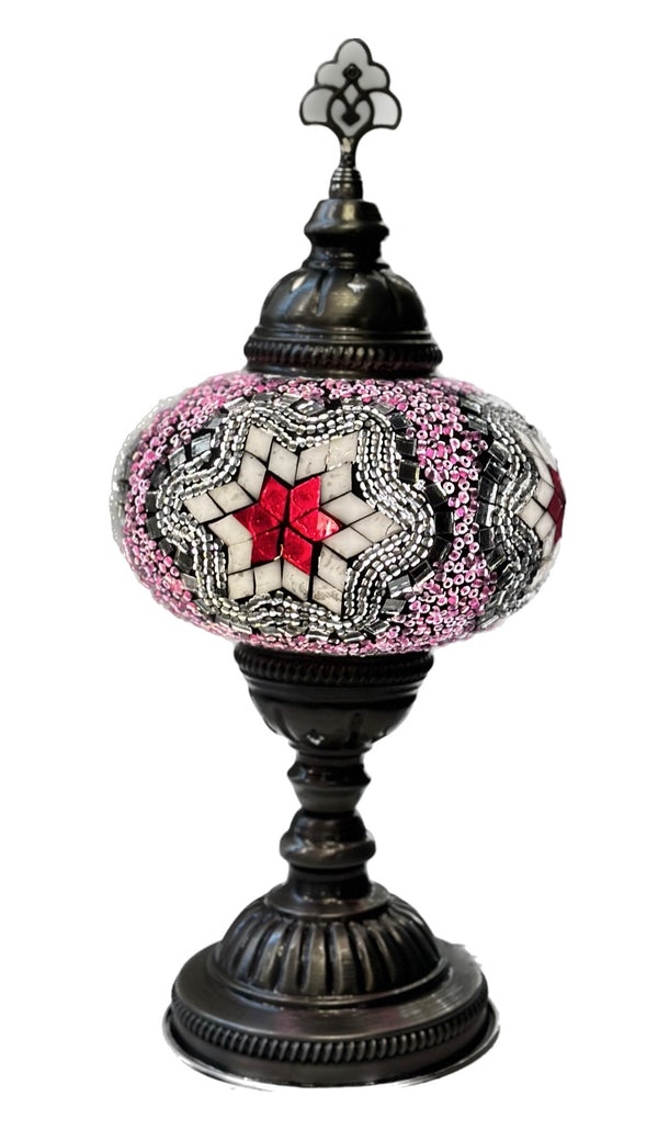 Mosaic Table Lamp - Pink Rush