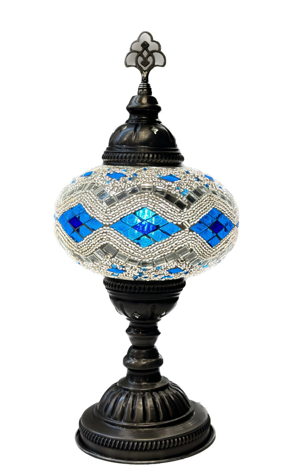 Mosaic Table Lamp - Arctic Aura