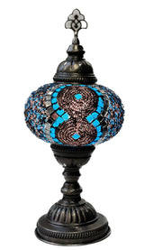 Mosaic Table Lamp -  Turquoise Tranquility