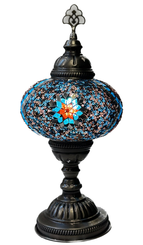 Mosaic Table Lamp -  Turquoise Tranquility