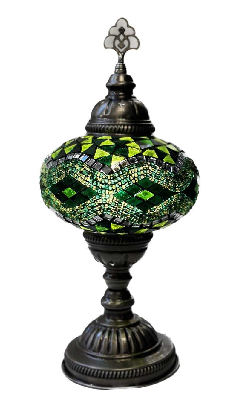 Mosaic Table Lamp - Garden Green