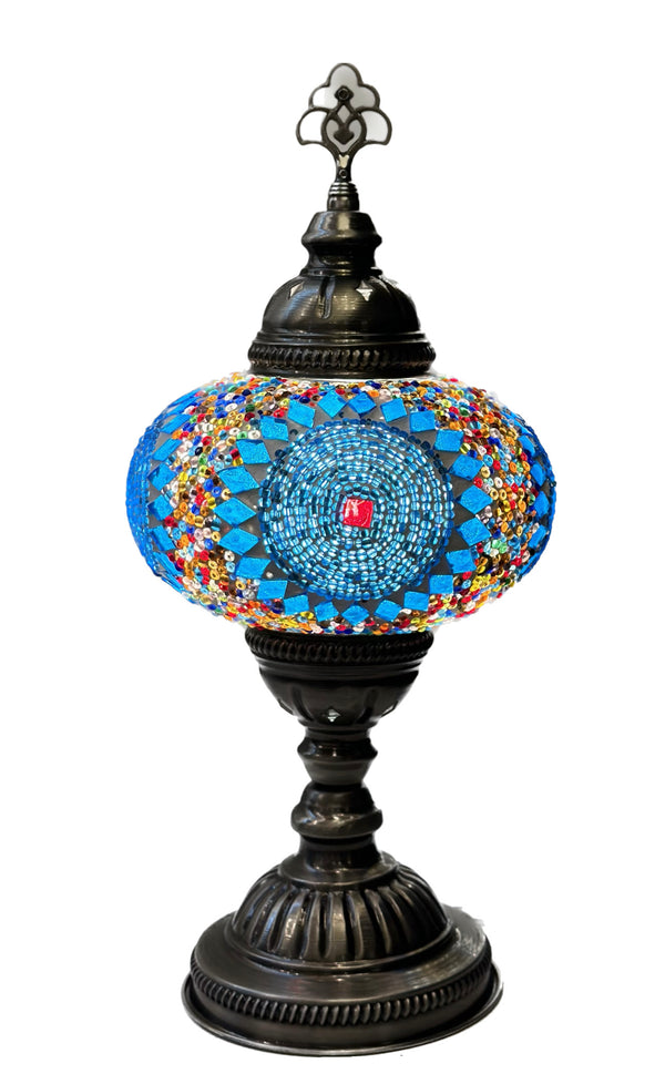 Mosaic Table Lamp - Blue Harmony