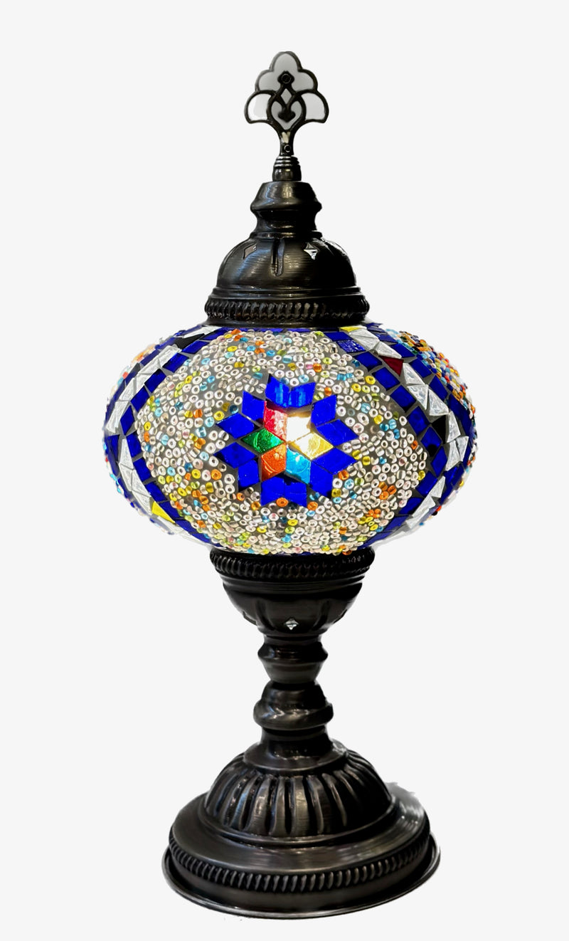 Mosaic Table Lamp - Vivid Azure