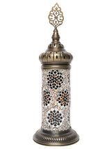 Mosaic Cylinder Table Lamp, Gold