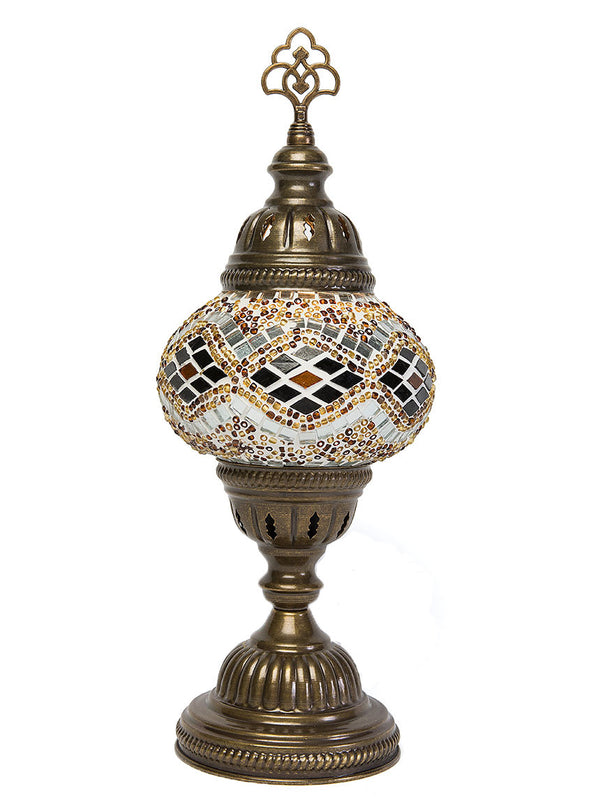 Mosaic Table Lamp, Small Gold