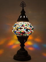 Mosaic Table Lamp, Small Multi-Colored