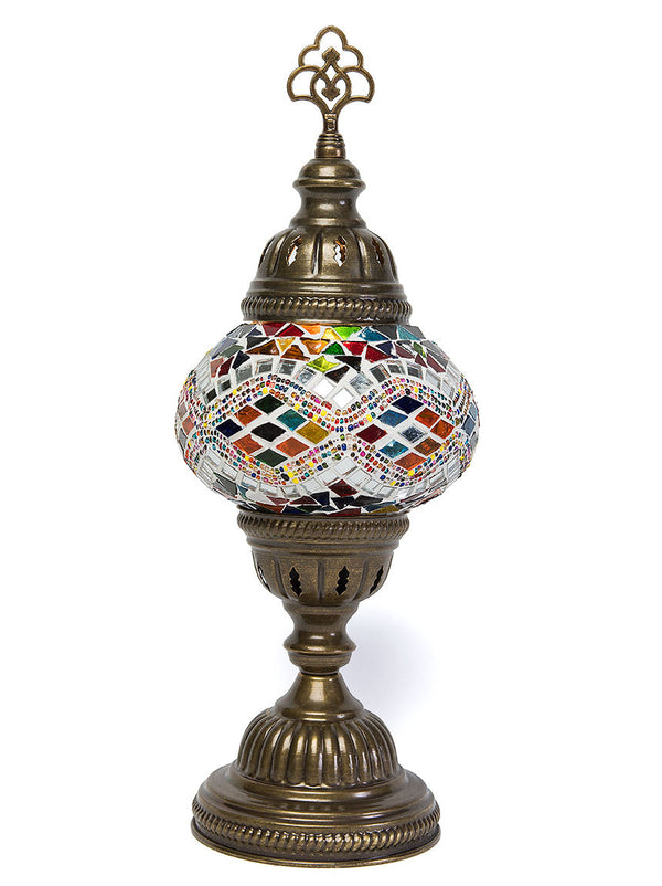 Mosaic Table Lamp, Small Multi-Colored