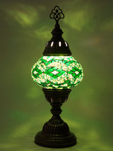 Mosaic Table Lamp, Small Green