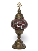 Mosaic Table Lamp, Small Red Star