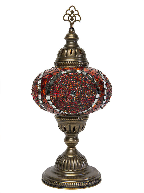 Mosaic Table Lamp, Large Red
