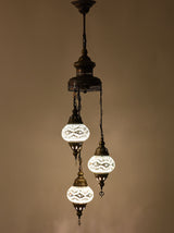 Mosaic Staircase Chandelier, 3 Lamps