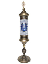Mosaic Cylinder Floor Lamp Blue