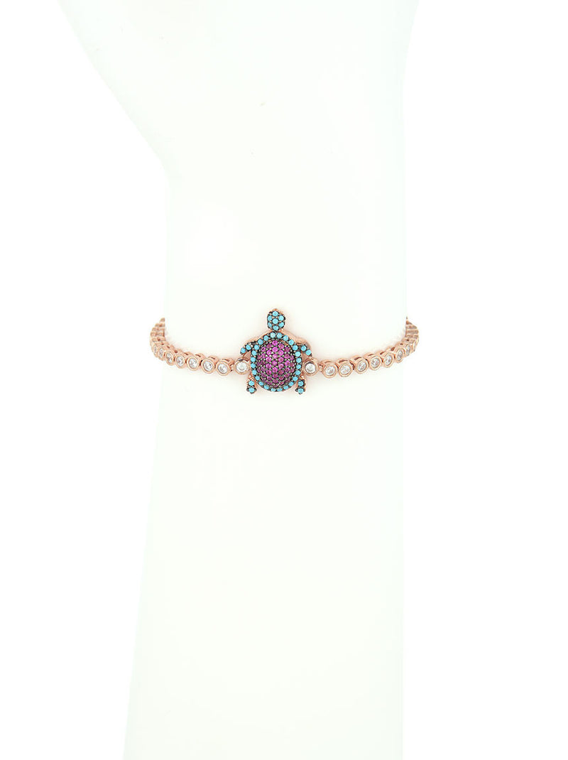 Adjustable Bracelet, Turtle Charm