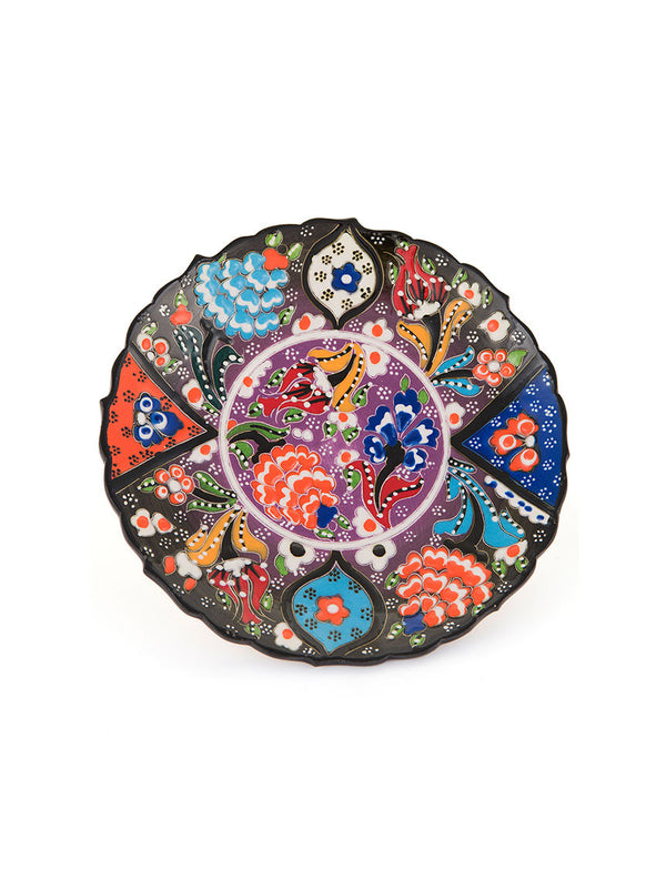 Decorative Plate 7" Black/Multi