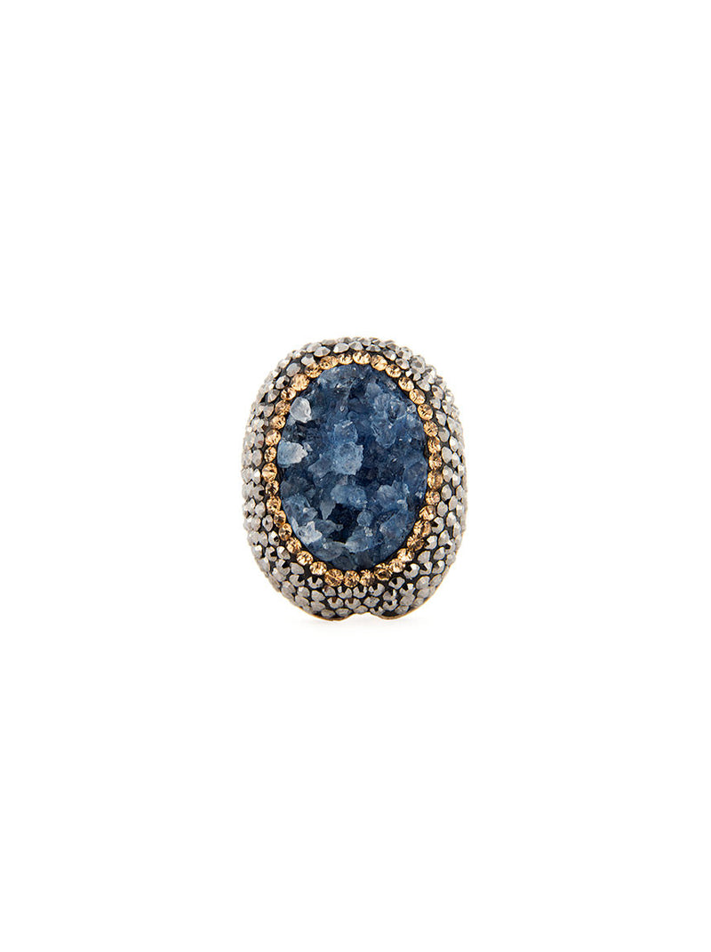Druzy Ring - Blue Agate