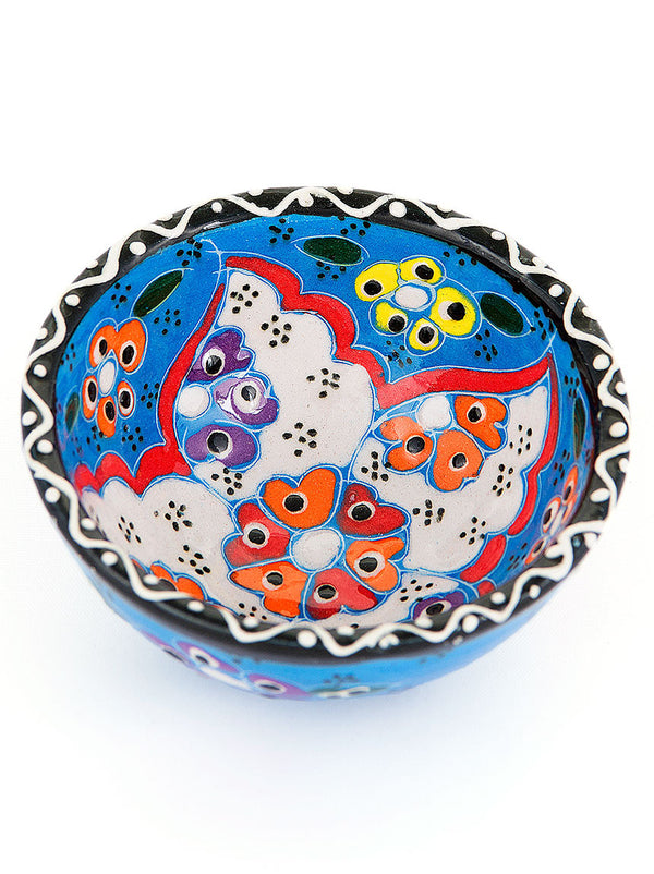 Hand Painted Bowl 3" Light Blue