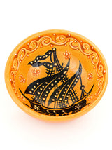 Hand Painted Bowl 3" Gold