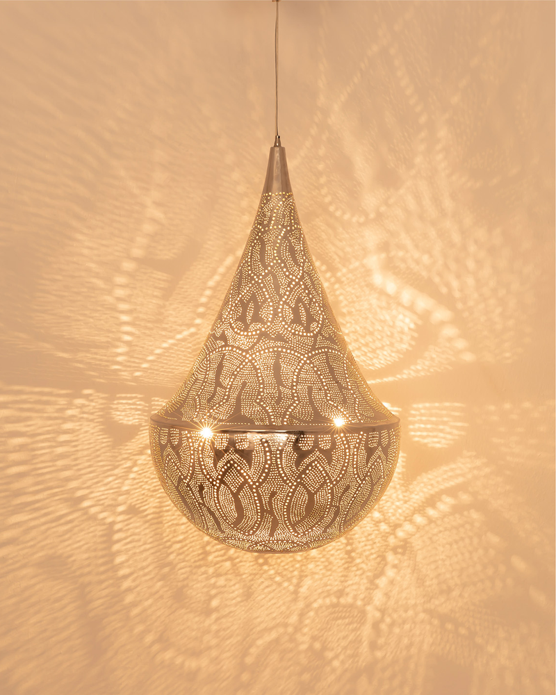 Cone-Shaped Metal Hanging Lamp (various sizes) - ROSE GOLD 3