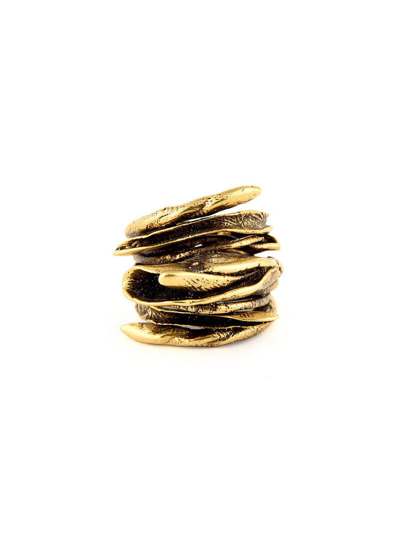 Statement Ring, Gold Metal