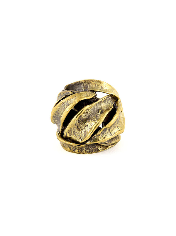 Statement Ring, Gold Metal