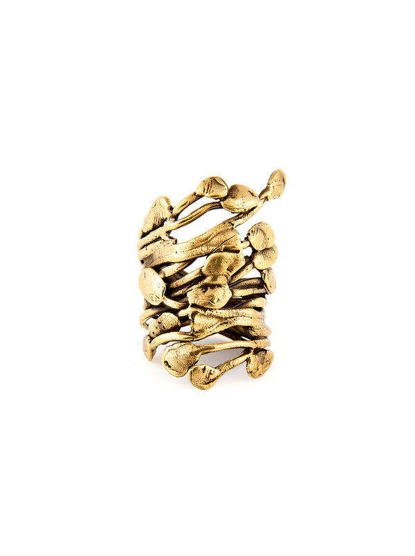 Statement Ring, Gold Metal