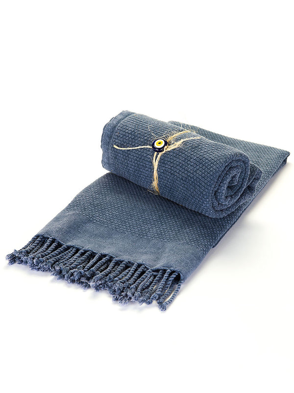 Turkish Bath Towel - Blue