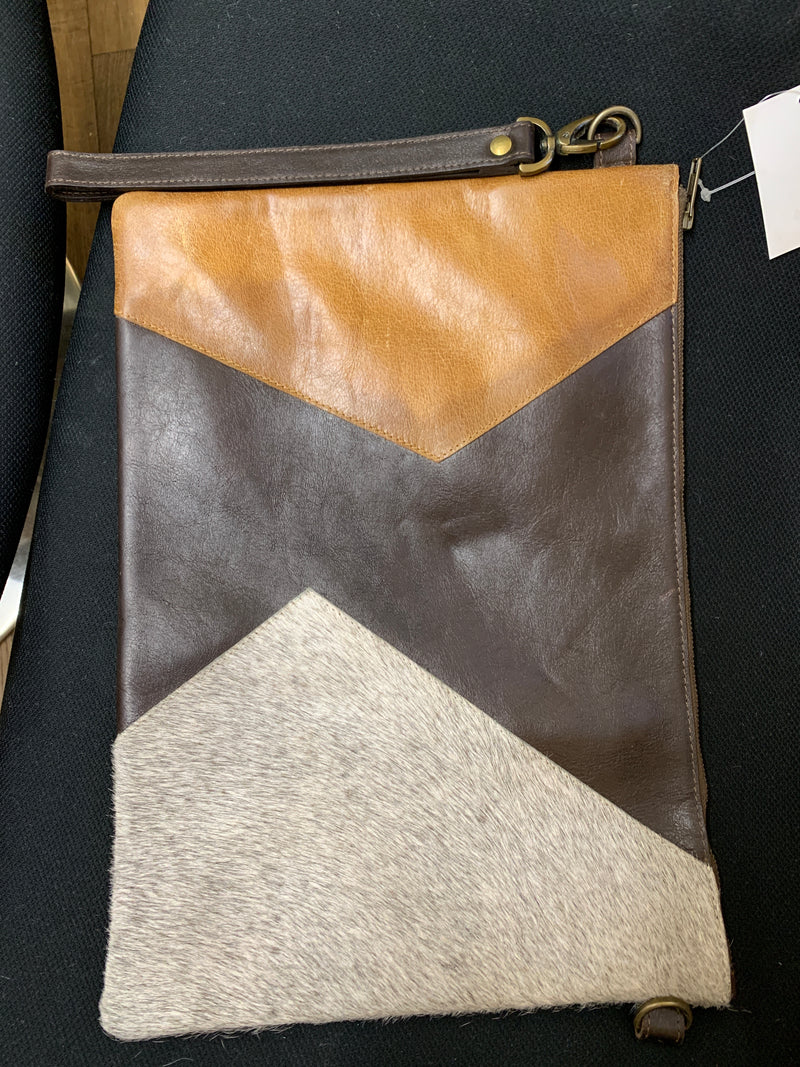 Cowhide-leather laptop bag